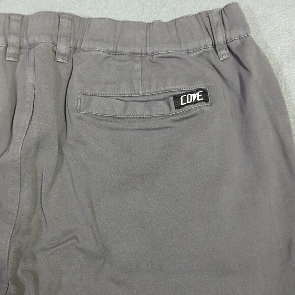 Cove USA Pants Men's 38 Gray Chino Pants Stretch Elastic Waist Casual - Picture 4 of 11